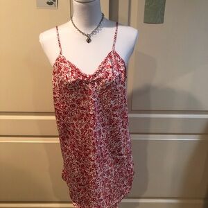 LA Intimates Floral Red Women's Slip
